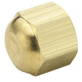 PARKER Cap Nut, Economical, Nut, 45 deg SAE Flare End, -65 to 250 deg F, Brass, Forged, Domestic