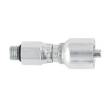 PARKER 43 Series Hydraulic Hose Fitting,Crimp Style, Straight,Male SAE Swivel End,Steel,Chromium 6 Free Plated