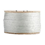 Rope, Solid Braided, 1000 ft Lg, White, Nylon, Spool
