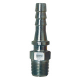 Stem Adapter, Stem, MNPT x Hose End, 450 deg F, Steel, Plated, 1/2 x 3/8 in