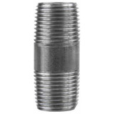 Pipe Nipple, 3/8 in, NPS End, SCH 40, 203 psi, 400 deg F, Welded, Steel, Black