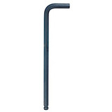 L-Wrench, Black, Ball End, Imperial, 25 deg Working, Hex Drive, L-Handle, High Torque Steel Blade, Long Arm