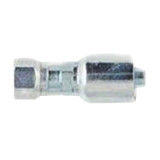 PARKER 43 Series Hydraulic Hose Fitting,Crimp Style, Straight,Male Metric L - Rigid 24 deg Cone End,70 deg F,Steel