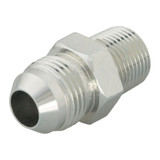 Hydraulic Adapter, Triple-Lok, High Pressure,  Straight Thread, 37 deg Male JIC Flare x MNPT/NPTF End, Steel