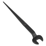 Spud Wrench, Black Oxide Coated, Black, Extra Duty,  Erection, 1 in Thk Jaw, 60 deg Head, Tapered, 7/8 to 1 in