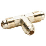 PARKER Union Tee, Economical, Union Tee, 45 deg SAE Flare End, -65 to 250 deg F, Brass, Forged, Domestic