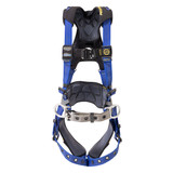 Harness, Alloy Steel Hardware, Black,  Blue, 400 lb, Tongue/Grommet Leg Strap Buckle, Friction Buckle