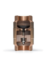 Check Valve, Spring, NPT End, 400 psi, 225 deg F, Air,  Non-Potable Water, Bronze Body, Buna-S Seal