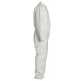 Disposable Coverall, Comfort Fit, White, Tyvek®, Serged Seam, Front Zipper Closure, Flame Resist