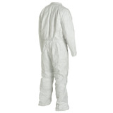 Disposable Coverall, Comfort Fit, White, Tyvek®, Serged Seam, Front Zipper Closure, Flame Resist