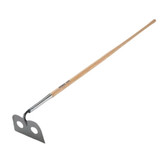 Mortar Mixer Hoe, Perforated Blade, 6 in Lg Blade, Steel Blade, Straight, 66 in lg Handle, Wood Handle