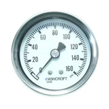 Mechanical Pressure Gauge, Dry, 1/4 in MNPT, 3-1/2 in Dia Dial, +/-3-2-3%, 1/2 psi, Dial Display, Panel Mount, 0 to 10000 psi, 10-1008s