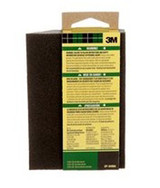 3M Sanding Sponge, All Purpose, 4-7/8 in Wd, 1 in Thk Overall, 4 Abrasive Side