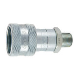 PARKER Hydraulic Quick Coupling, 3000 Series, Female x MNPTF End, 10000 psi, -22 to 230 deg F, Steel, Domestic