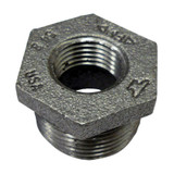 Bushing, Galvanized, -20 to 150 deg F, Hex Head, Bushing, MNPT x FNPT End, Class 150, 150 lb, 6 x 4 in, 383-A