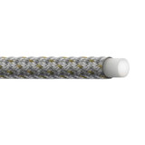Hose, Smooth Bore, -65 to 450 deg F, PTFE,  304 Stainless Steel Wire