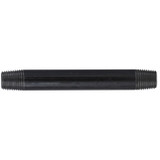 Pipe Nipple, 1/4 in-18, NPT End, SCH 40, 700 psi, -200 to 150 deg F, Seamless,  Welded, Grade B Steel, Black