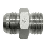 Hydraulic Adapter, Straight, 37 deg Male JIC Flare x Male BSPP End, 5000 psi, Steel