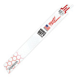 MILWAUKEE "The Torch"  Sawzall Blade 9 in. Saw Blade, Demolition,  Straight Back, 9 in Lg, 1 in Wd, 0.042 in Thk, Matrix II Teeth, White