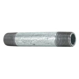 Pipe Nipple, 1/8 in, NPS End, SCH 40, 150 psi, 400 deg F, Hot Dipped,  Welded, Steel, Galvanized