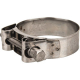 T-Bolt Clamp, Heavy Duty, 1 mm Thk, 63/64 in Wd, Stainless Steel, Import