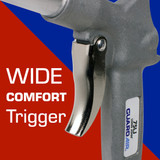 Safety Blow Gun, Bare Tool, Venturi Nozzle Tip, 150 psi Working, 1/4 in FNPT Thread, Aluminum,  Zinc Alloy