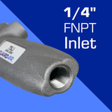 Safety Blow Gun, Bare Tool, Venturi Nozzle Tip, 150 psi Working, 1/4 in FNPT Thread, Aluminum,  Zinc Alloy