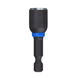 Nutdriver, Magnetic, 1-7/8 in Lg, Imperial, Hex Shank, 1/4 in Shank, 1 Magnetized Tip, Steel, Black, 1/4 to 7/16 in Drive, 49-66-5