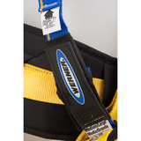 Harness, Alloy Steel Hardware, Blue, 400 lb, Tongue Leg Strap Buckle, Quick-Connect Chest Strap Buckle