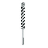 METABO Hammer Drill Bit, 4-Cutter, Round Cut Shape, Hole Drilling, 13 in Lg, 8 in Dp Cut, 2 -Flute, Spiral Flute