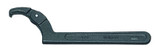 Spanner Wrench, Plain Grip, Black, Adjustable Face, Oxide Coated, 2 to 4-3/4 in
