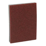 3M Sanding Sponge, 2.88 in Lg, 4 in Wd, 1/2 in Thk Overall, Aluminium Oxide Abrasive, 4 Abrasive Side