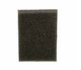 3M Sanding Sponge, 2.88 in Lg, 4 in Wd, 1/2 in Thk Overall, Aluminium Oxide Abrasive, 4 Abrasive Side