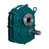 DODGE TXT Speed Reducer, Standard Double, 25:1 Gear, Solid Shaft Input, Straight Bore Output, 0.985 Efficiency, Oil