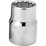 Socket, Standard, Imperial, Square Drive, 3/8 in Drive, Shallow Length Socket, Chrome Vanadium Steel