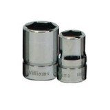 Socket, Standard, Imperial, Square Drive, 3/8 in Drive, Shallow Length Socket, 6 -Point, Alloy Steel