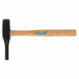 Punch Hammer, 1-1/2 in Wd Head, Straight, Hickory Handle, Ergonomical Grip, Backing-Out, 16 in Lg, Steel Head