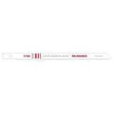 Jig Saw Blade, Heavy Duty, 9/32 in Wd, Milled/Wavy Teeth, 1/4 in Shank, U Shank, Bi-Metal Cut Edge