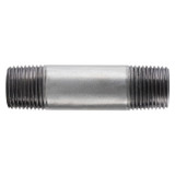 Pipe Nipple, 4 in, NPT End, SCH 40, 175 psi, 400 deg F, Hot Dipped,  Welded, Steel, Galvanized, Domestic
