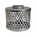 Basket Strainer, Standard Round Hole, NPSM, Steel, Zinc Plated, 2 to 4 in
