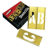 Stencil, Brass, 1/2 to 6 in, 337-12