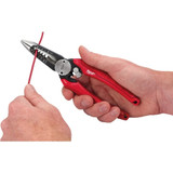 Combination Plier, Spring Loaded, 18 to 10 AWG Solid,  20 to 12 AWG Stranded, Smooth Jaw, 1-1/2 in wd,  2-1/4 in lg Jaw, Forged Alloy Steel Jaw, 7-3/4 in Lg