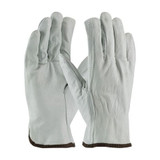 PIP General Purpose Gloves, Economy Grade, Driver Glove, Medium, Top Grain Cowhide Leather Palm, Top Grain Cowhide Leather, Gray , Straight Thumb, Unlined
