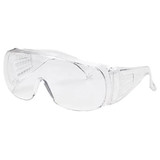 Safety Glasses, Uncoated Lens, Clear Frame, Polycarbonate Frame, Polycarbonate Lens