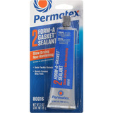 ITW DEVCON Permatex Gasket Sealant, Slow Dry, Tube, 3 oz Container, 24 hr Curing, Black , -65 to 400 deg F, 1.5 Specific Gravity, 0.11 VOC, Resin, 4 hr Work Life