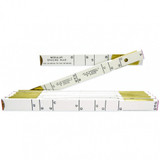 Folding Rule, Modular Spacing, 45 deg Scale Inches to 1/16ths Upper Edge Only, White , 72 in Lg, Black/Red Marking, Wood, Imperial, 5/8 in Wd
