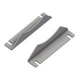 Foot Trough End Flange, 12 in dia Conveyor,  1/2 in dia Flange Bolt, Steel, 2-3/4 in wd,  15 in lg,  1/4 in thk