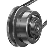 HI-LO Drive Pulley, Adjustable Center Distance, 5 in Lg, Aluminium, Bronze, 7/8 in Dia Bore, 4.06 in od, 1.88 in Wd Face, 50TBR
