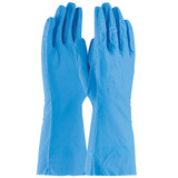 PIP ASSURANCE Chemical Resistant Gloves, Light Weight, X-Large, Nitrile Palm, Nitrile, Blue , Raised diamond, Ambidextrous, Raised diamond Grip, Unlined, Straight Cuff