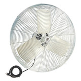 Air Circulator, Assembled, 30 in Blade, 6000 to 7900 cfm, 800 to 1100 rpm, 1/4 hp, 120 VAC, 2.7 A, 60 Hz, 2 -Speed, Pull Chain, Paddle Blade, Aluminium Blade